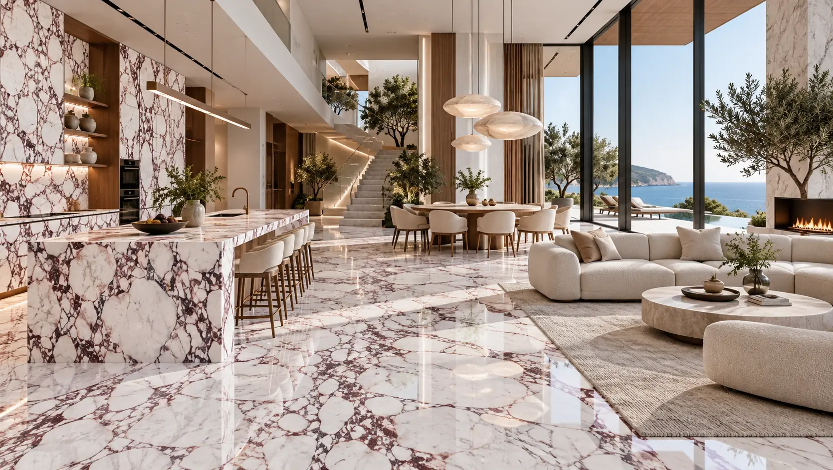 Ambiente con la placa Bianco Assoluto