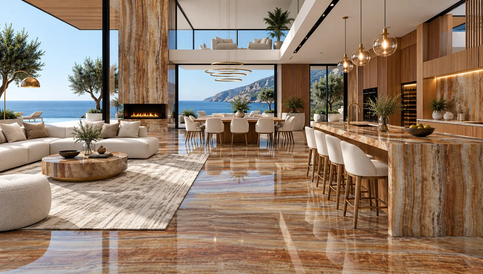 Ambiente con la placa Terracotta Toscana